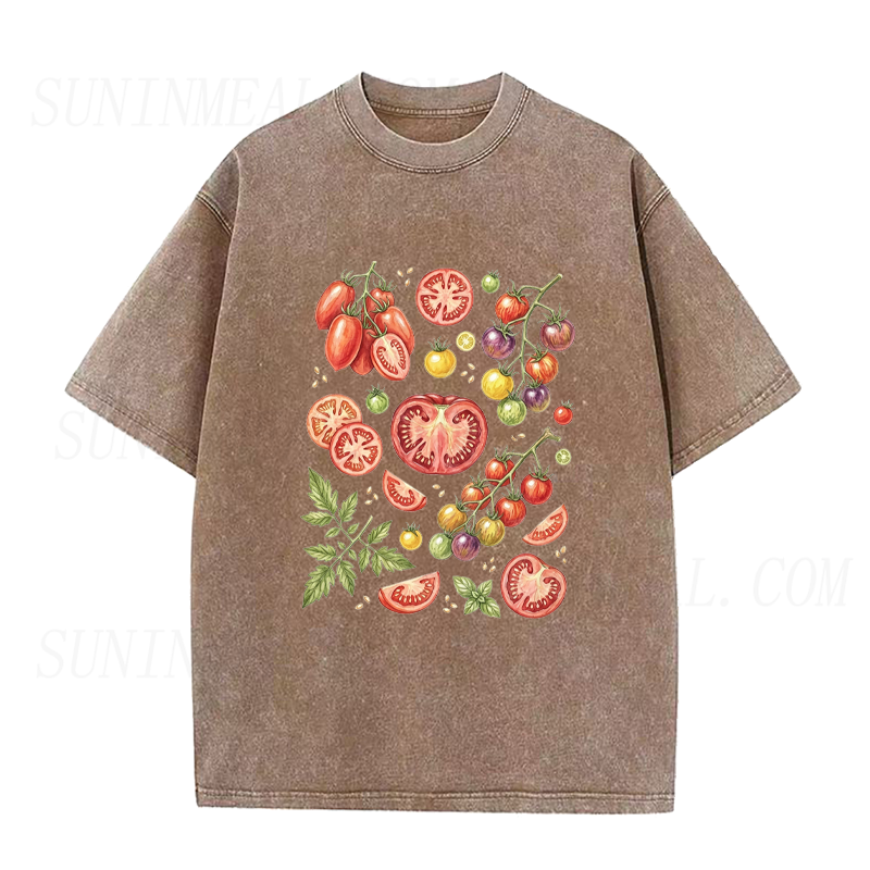 Watercolor Tomato Varieties Unisex Tee