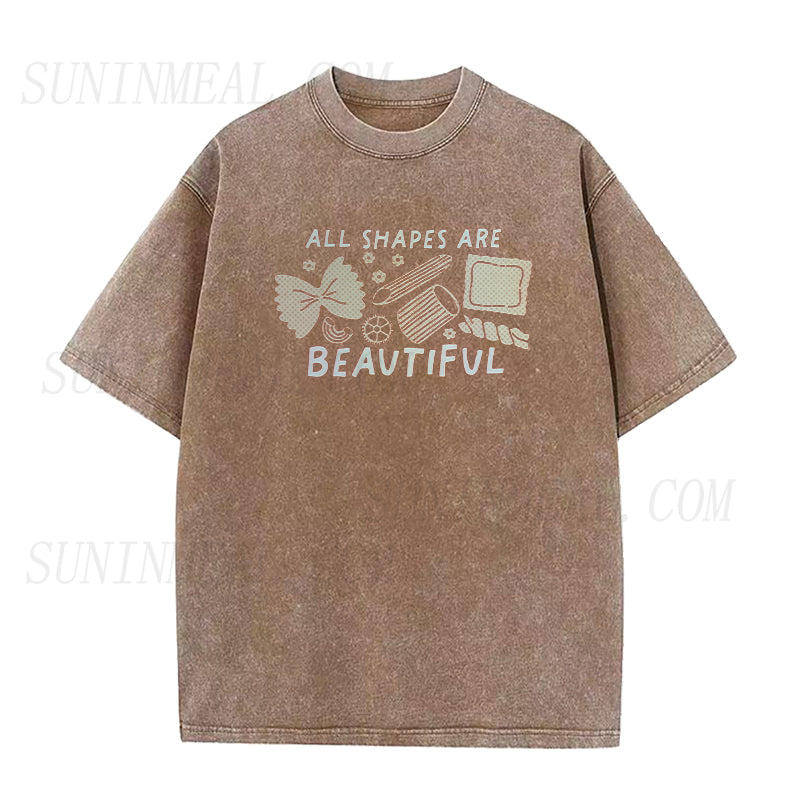 All Shapes are Beautiful Pasta Unisex Tee
