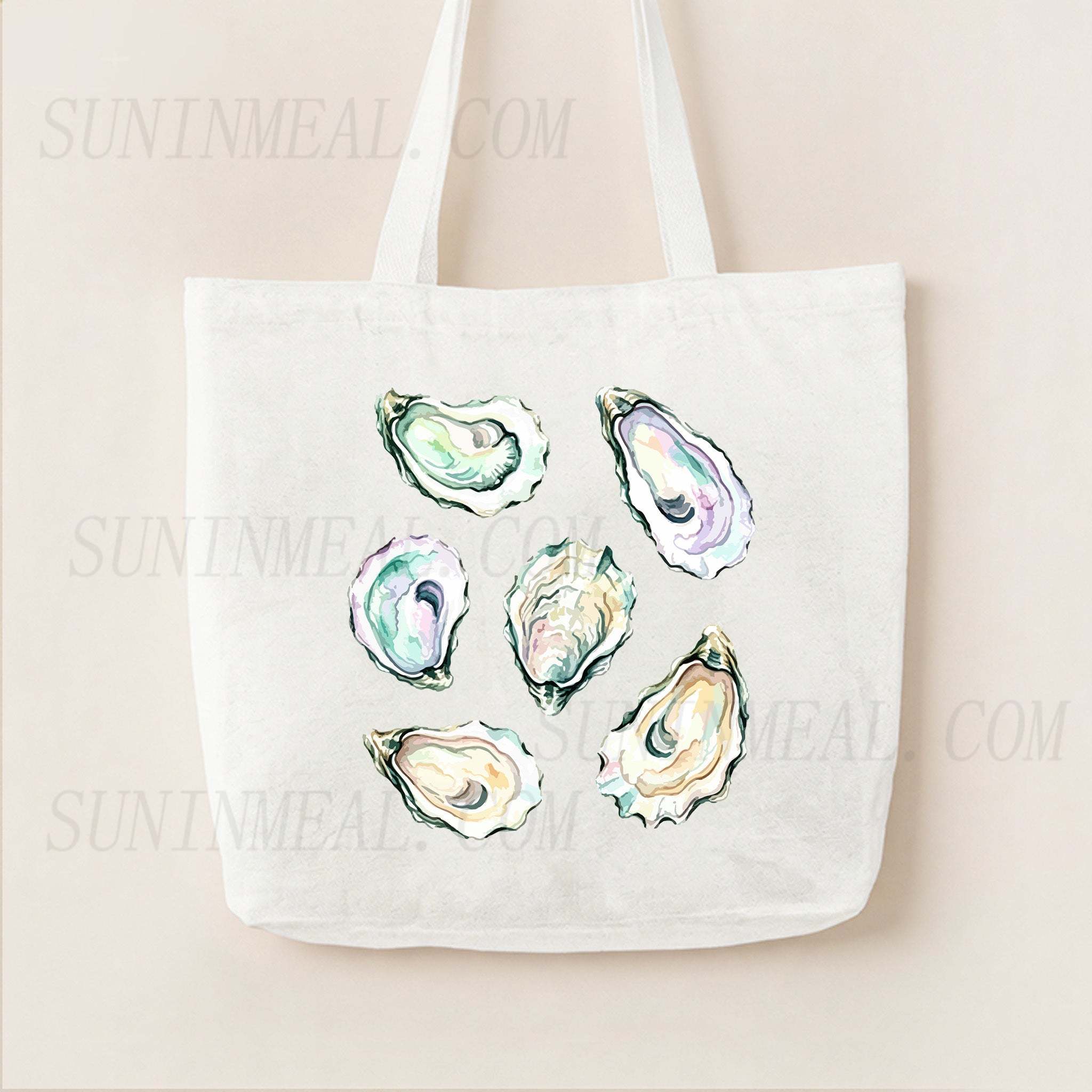 Oyster Shell Canvas Tote Bag