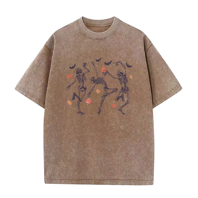 Halloween Dancing Skeleton Unisex Tee