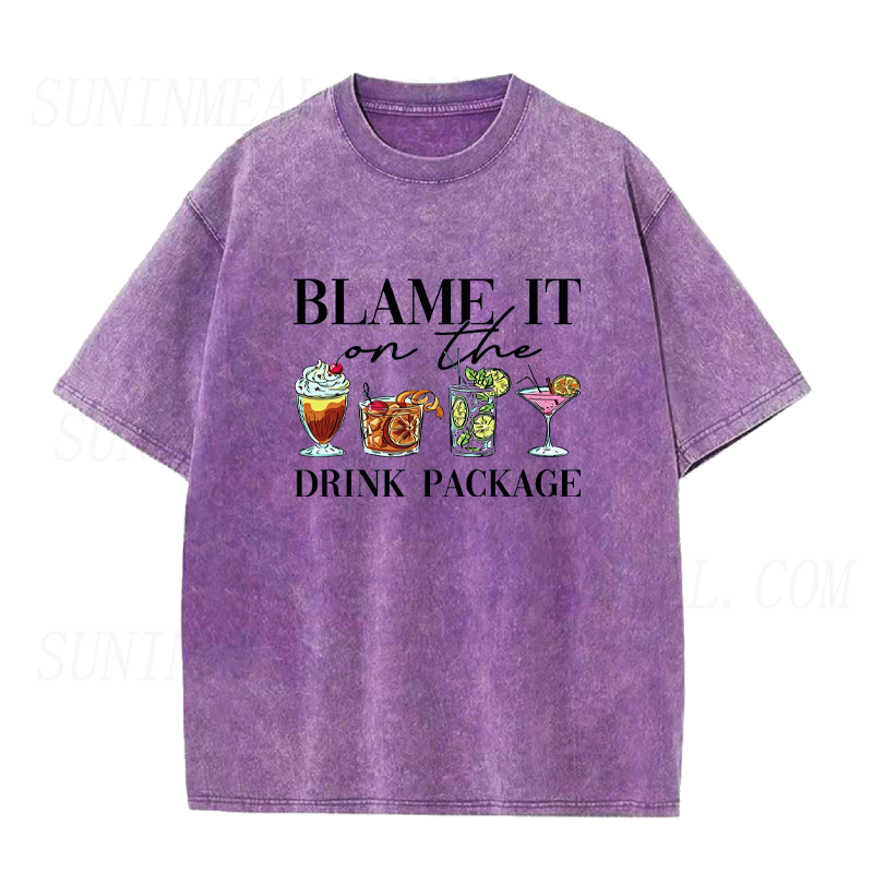 Blame It On The Drink Package Unisex Tee