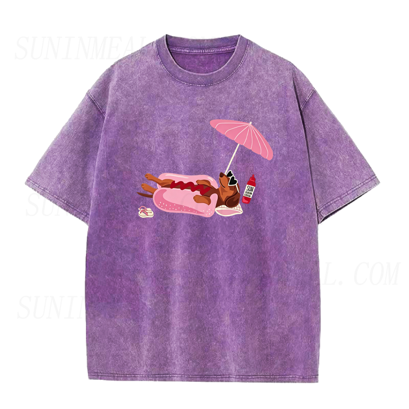 The Real Hot Dog on Vacation Unisex Tee