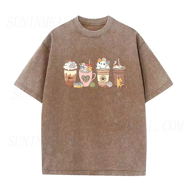Cat Coffee Unisex Tee