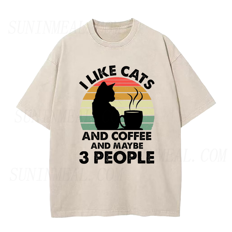 Funny Cat Coffee Tee