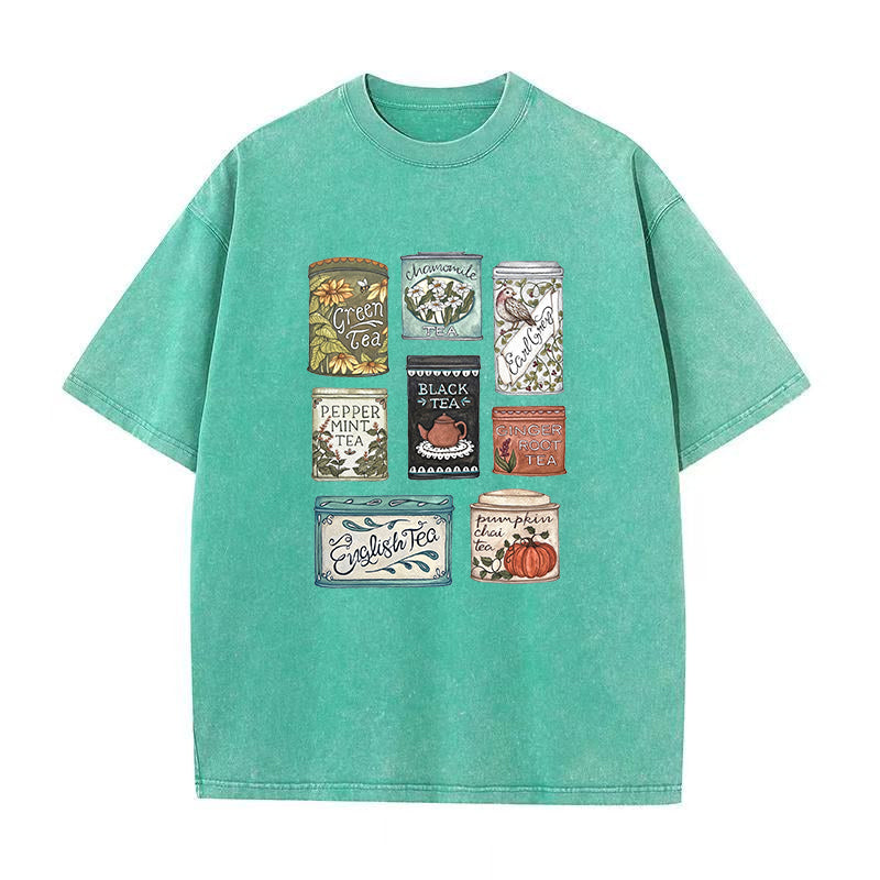 Vintage Tea Tins Unisex Tee
