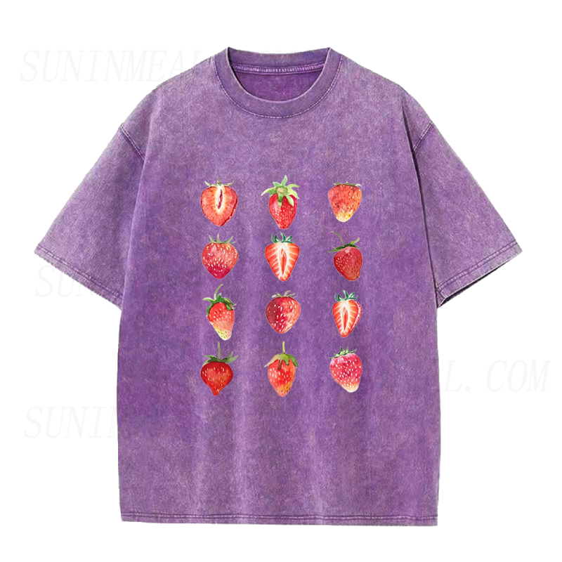 Watercolor Strawberry Unisex Tee