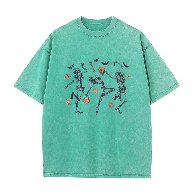 Halloween Dancing Skeleton Unisex Tee