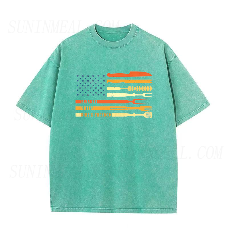 BBQ Flag Unisex Tee