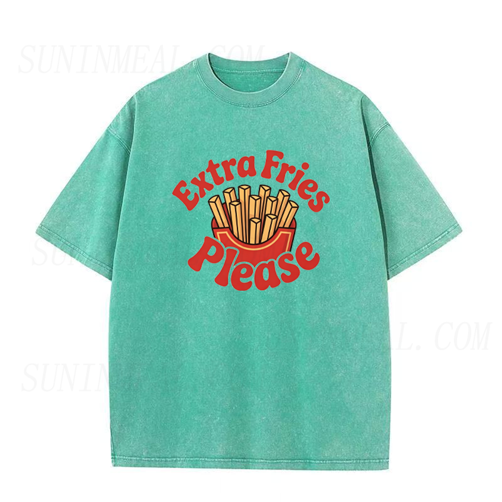 Retro Extra Fries Please Unisex Tee