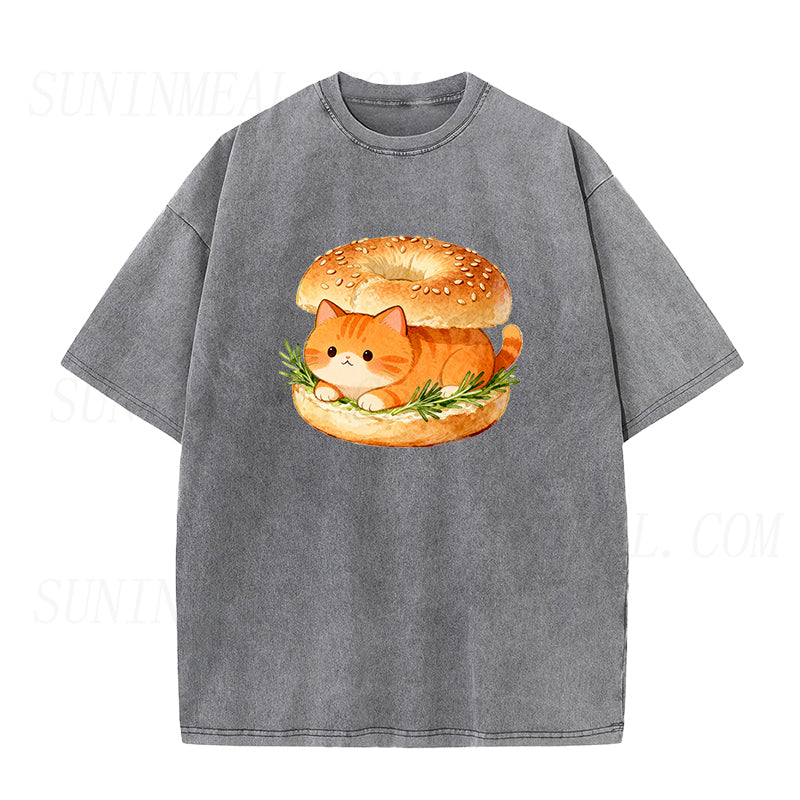 Breakfast Cat Unisex Tee