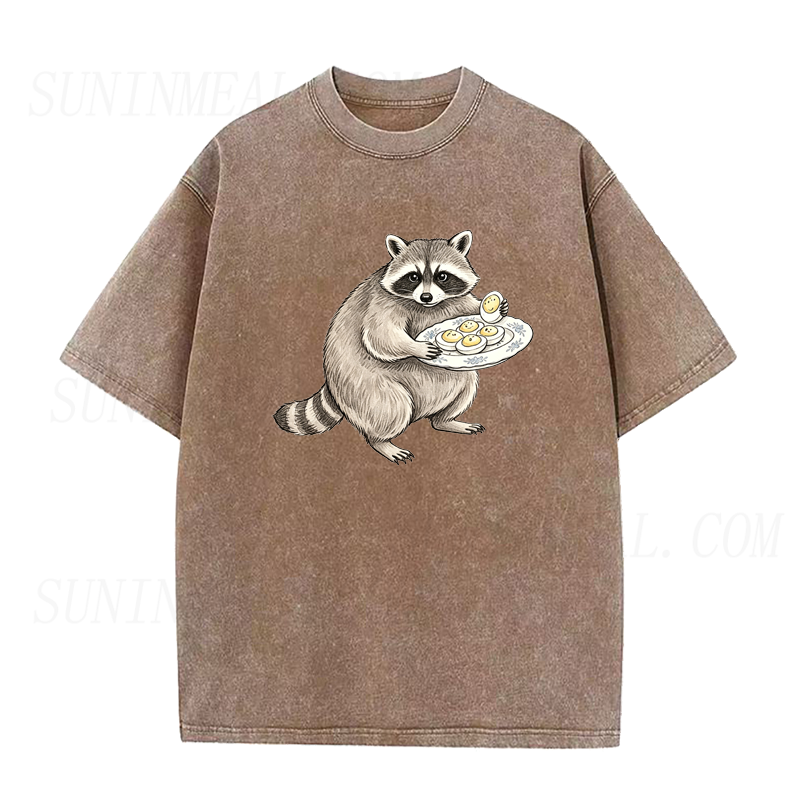 Raccoon & Deviled Eggs Thanksgiving Unisex Tee