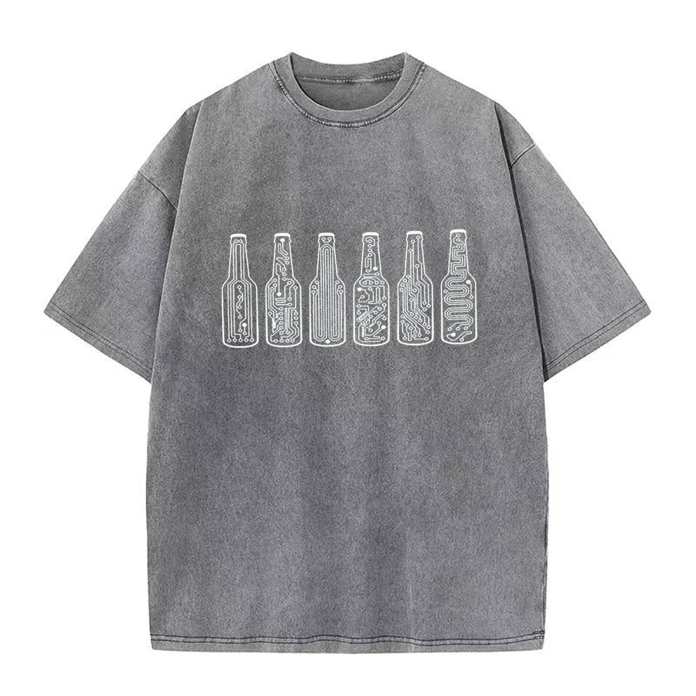 コンピューターオタクのためのクラフトビール ユニセックスTシャツ
