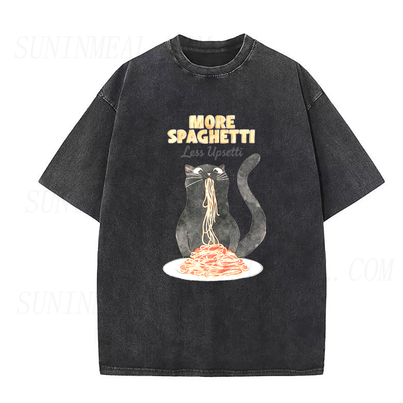 Hungry Cat Spaghetti Unisex Tee