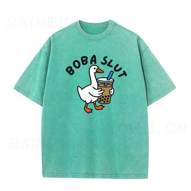 Funny Bubble Tea Goose Unisex Tee