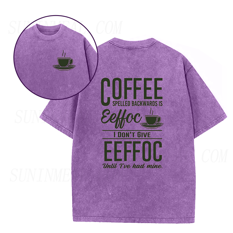 EEFFOC Coffee Spelled Backwards Unisex Tee