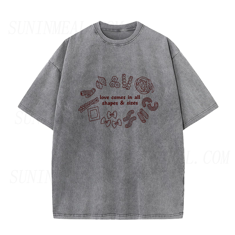 Pasta Love Comes In All Shapes & Sizes Unisex Tee