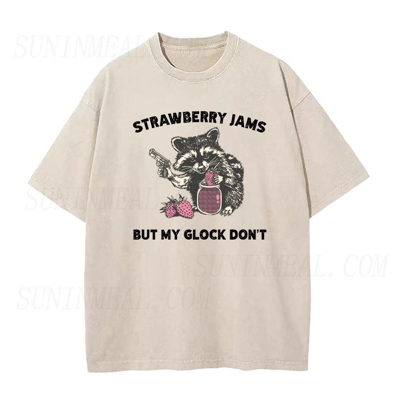 Vintage Strawberry Jams But My Glock Dont Tee