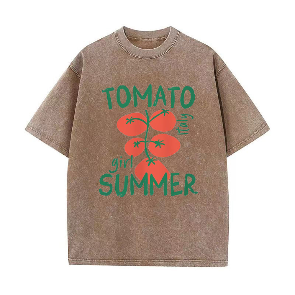 トマトガール サマーユニセックスTシャツ