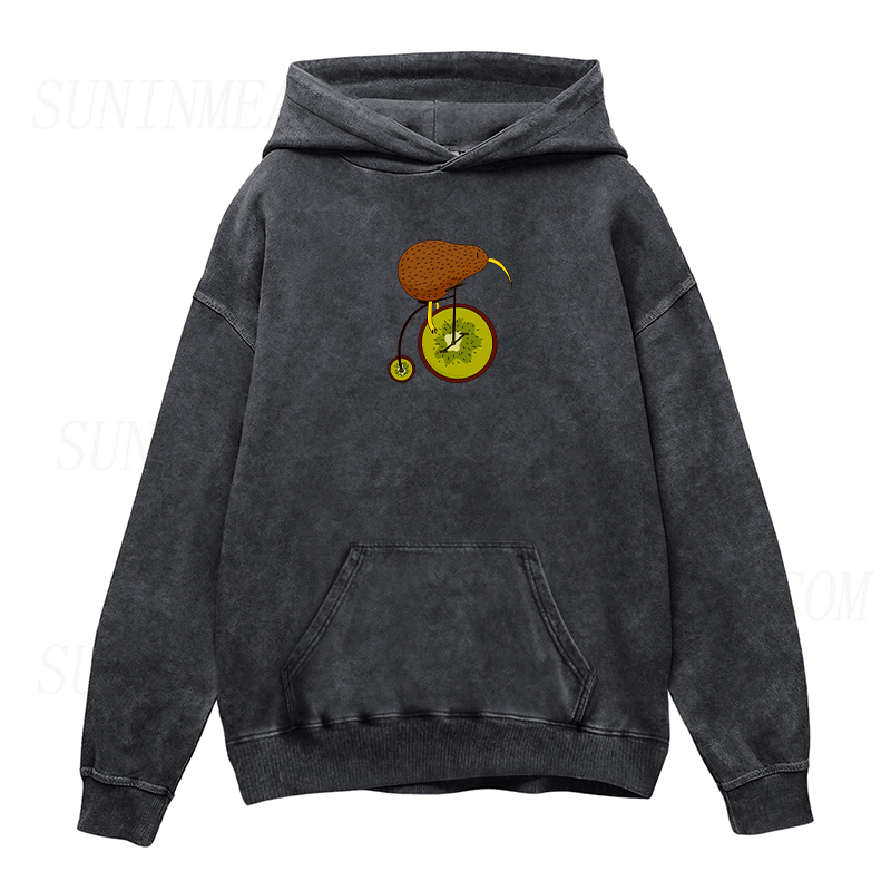 Kiwi On Bike Unisex Hoodie