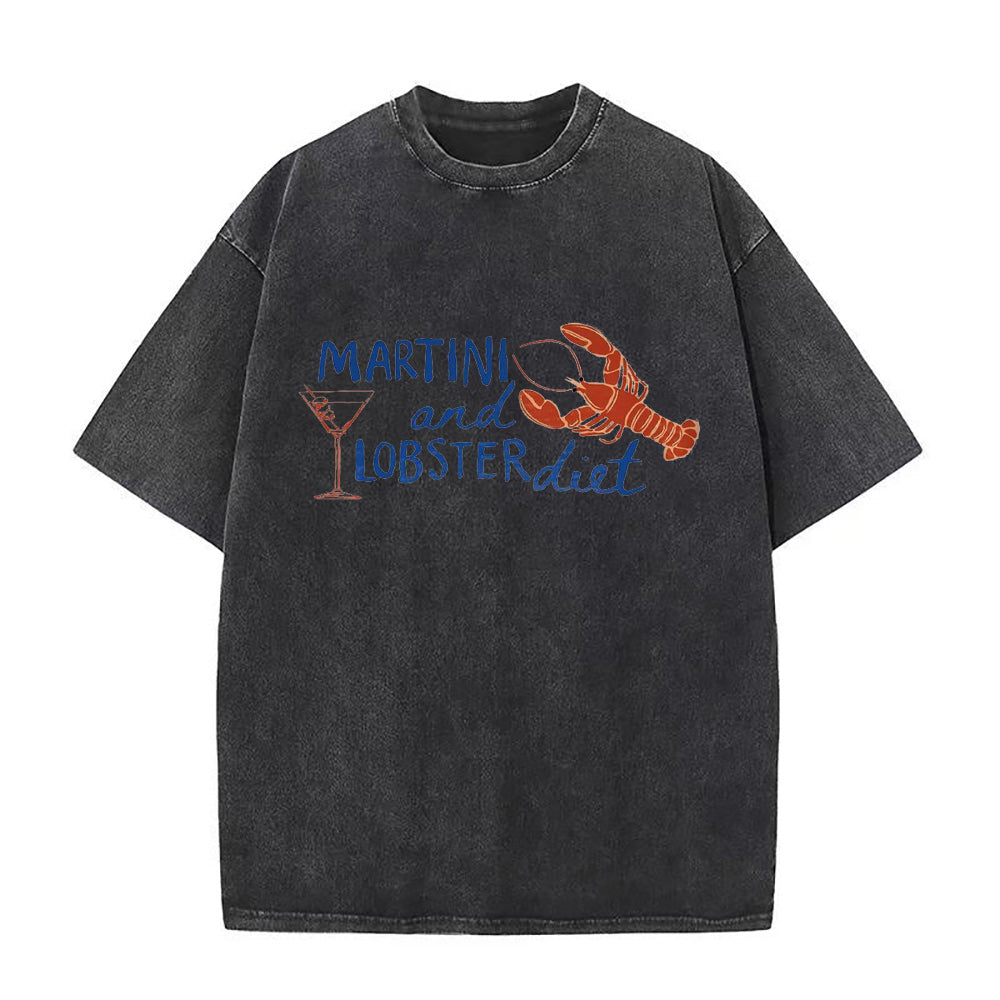 マティーニとロブスターダイエットユニセックスTシャツ