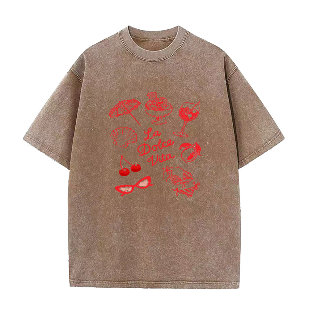 ラ・ドルチェ・ヴィータ ユニセックスTシャツ
