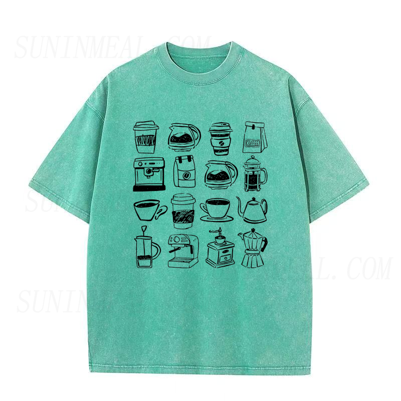 Coffee Tools Sketch Collection Unisex Tee