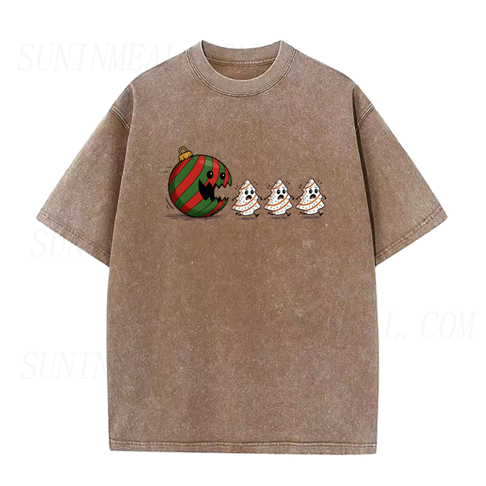 Funny Christmas Pacman Gingerbread Unisex Tee