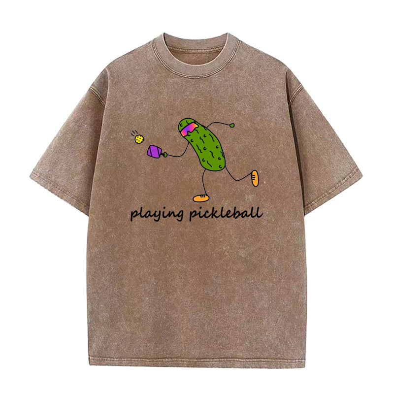 pickle playing pickleball Unisex Tee