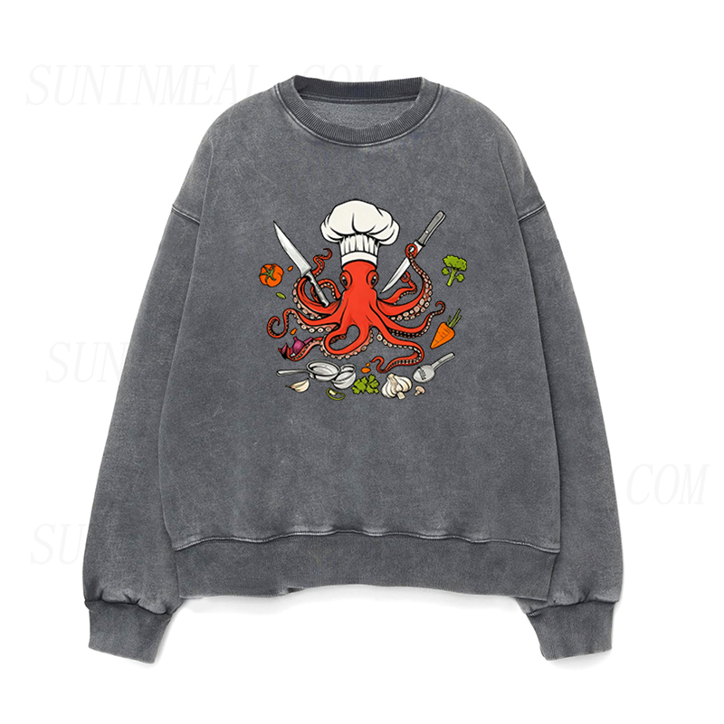 Octopus Chef Unisex Crewneck Sweatshirt