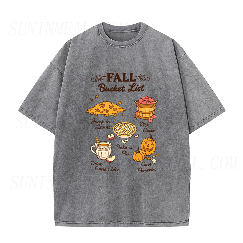 Fall Bucket List Unisex Tee