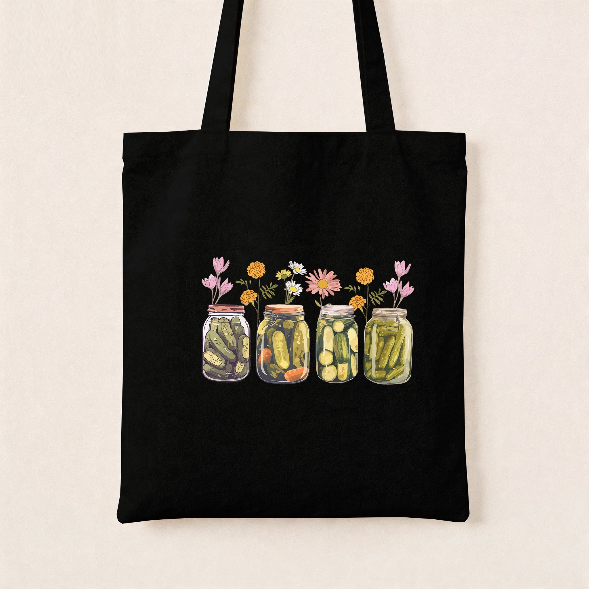 Vintage Canned Pickles Canvas Tote Bag