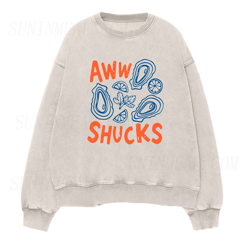 Aww Shucks Oyster Unisex Crewneck Sweatshirt