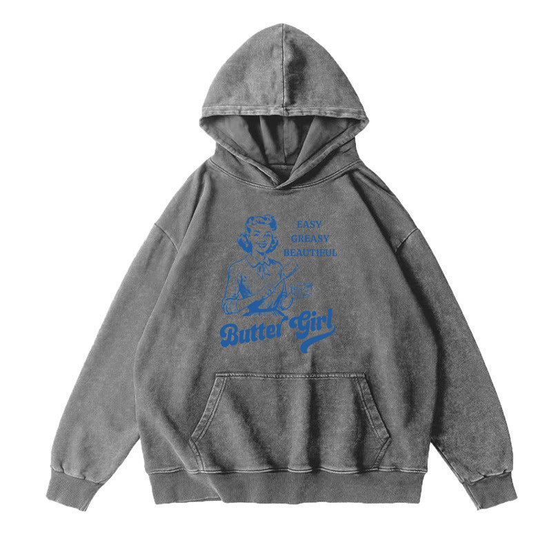 easy Greasy Beautiful Butter Girl Unisex Hoodie