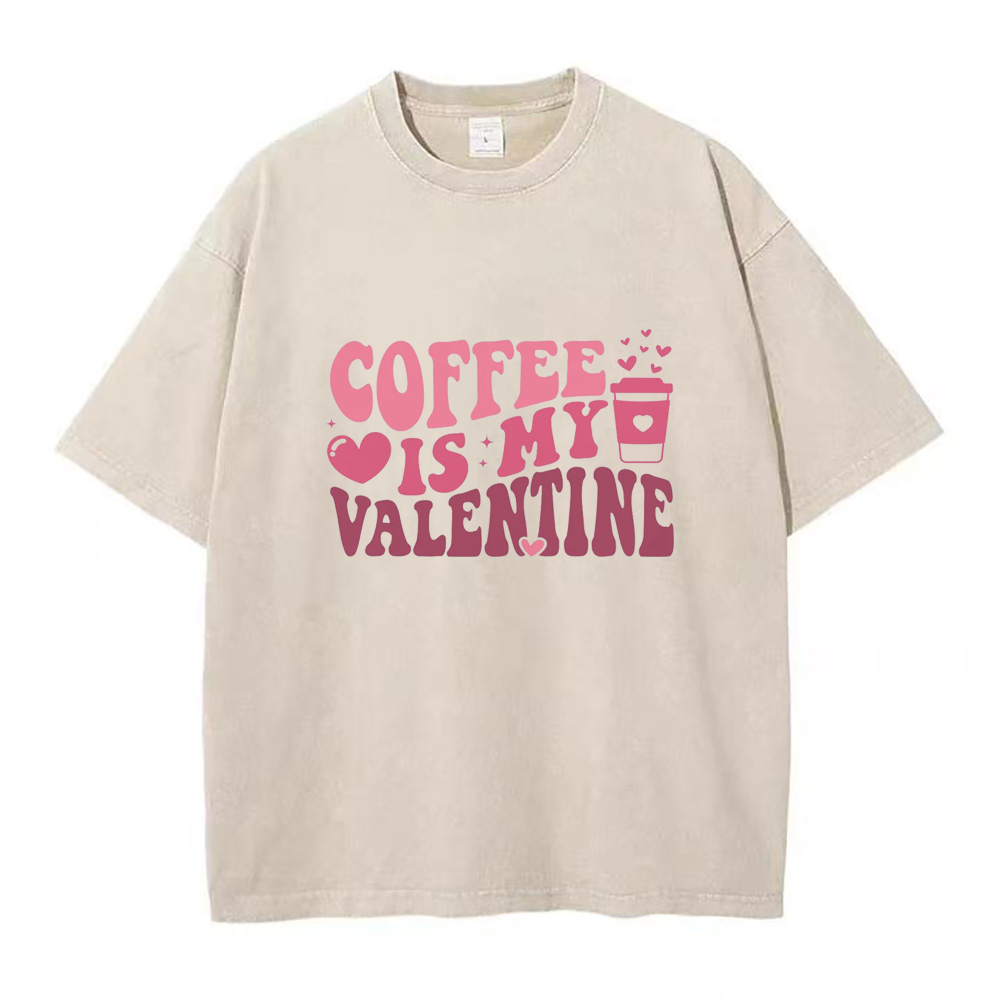 コーヒーバレンタインユニセックスTシャツ