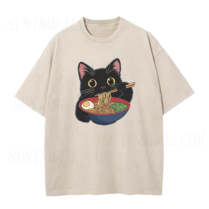 Cute Ramen Cat Unisex Tee