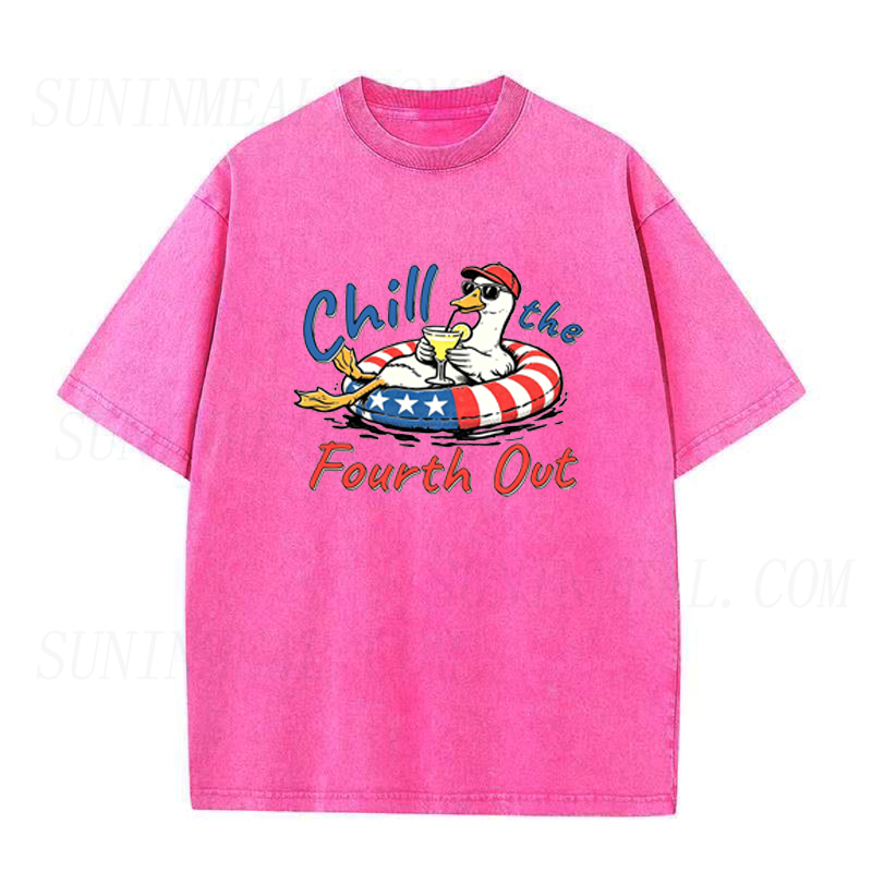 Chill The Fourth Out Duck Unisex Tee