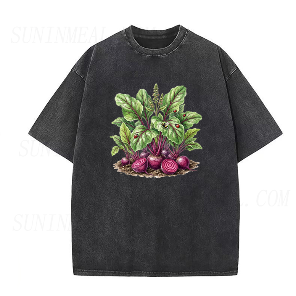 Watercolor Beetroot Botanical Print Unisex Tee
