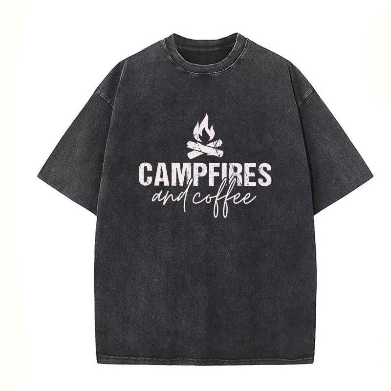 Campfires & Coffee Unisex Tee