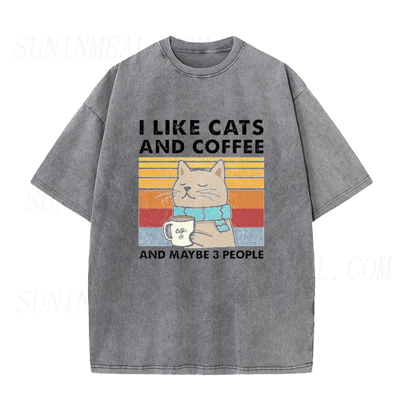I Like Cats And Coffee Unisex Tee