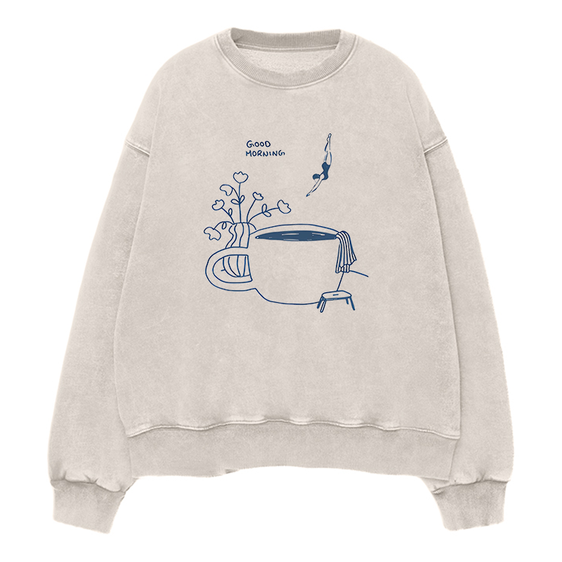 Coffee Diver Unisex Crewneck Sweatshirt