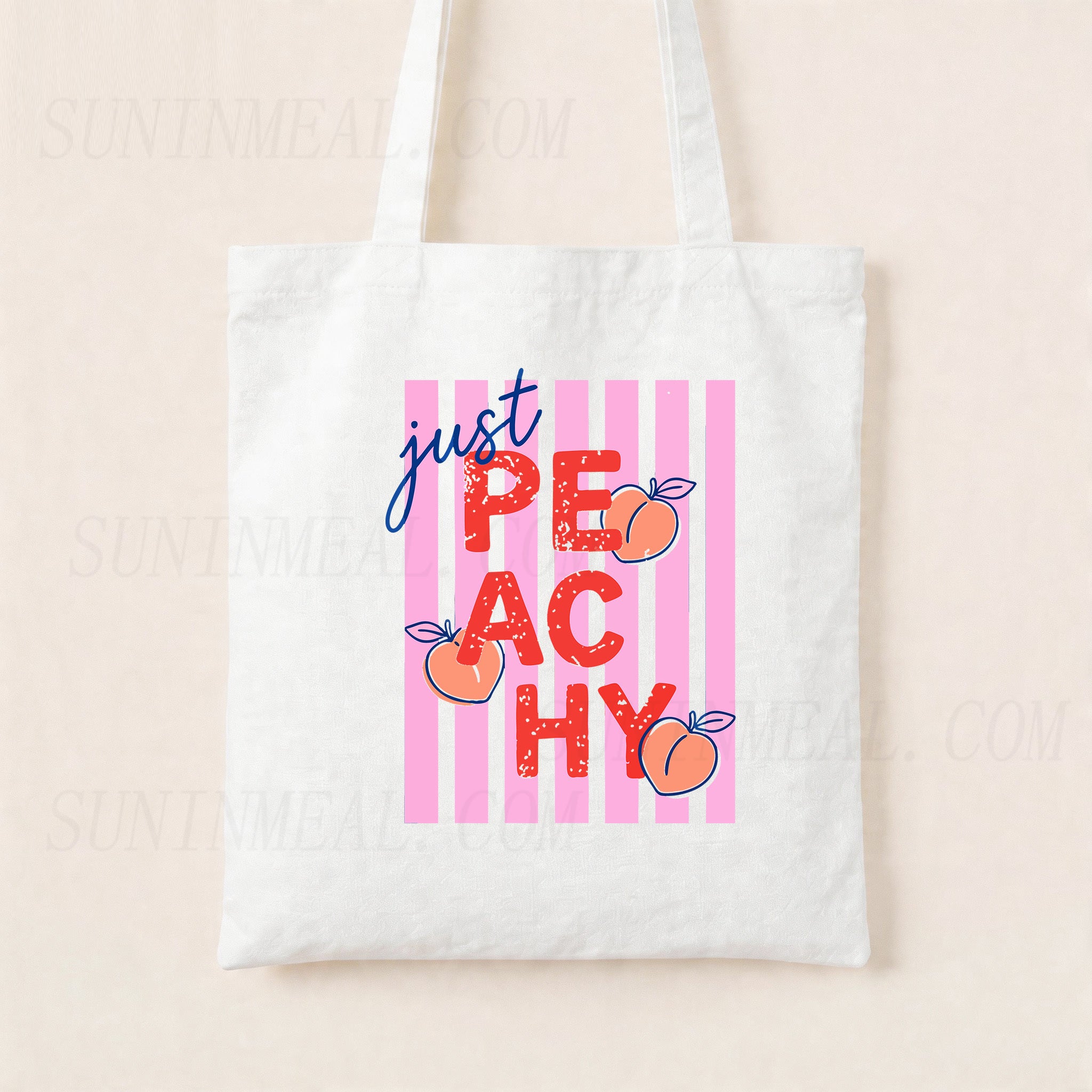 Just Peachy Canvas Tote Bag