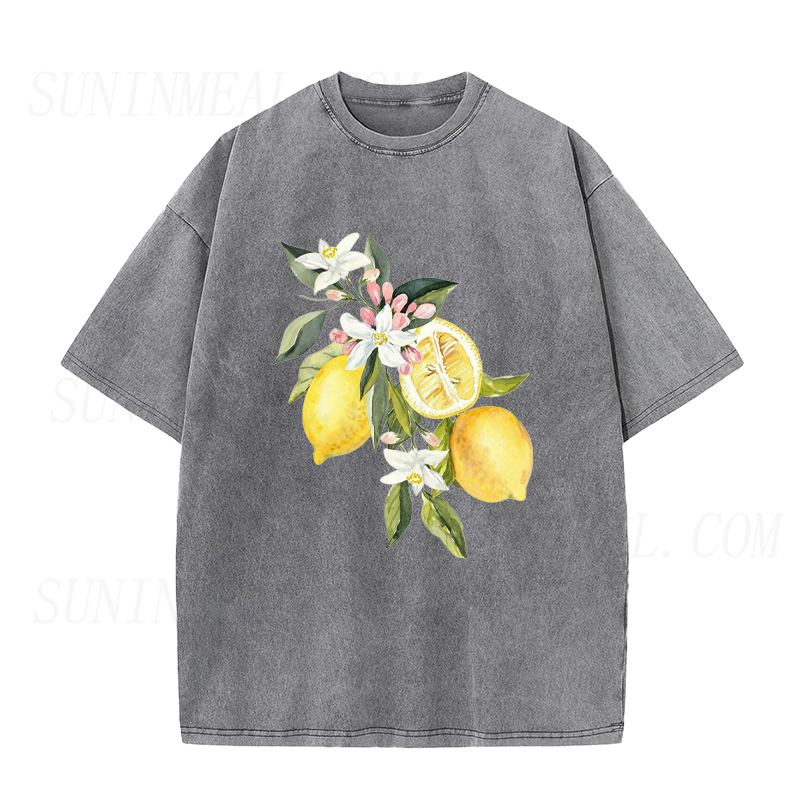 Floral Lemon Unisex Tee