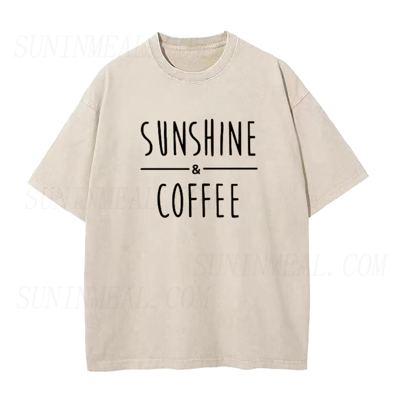 Sunshine And Coffee Unisex Tee