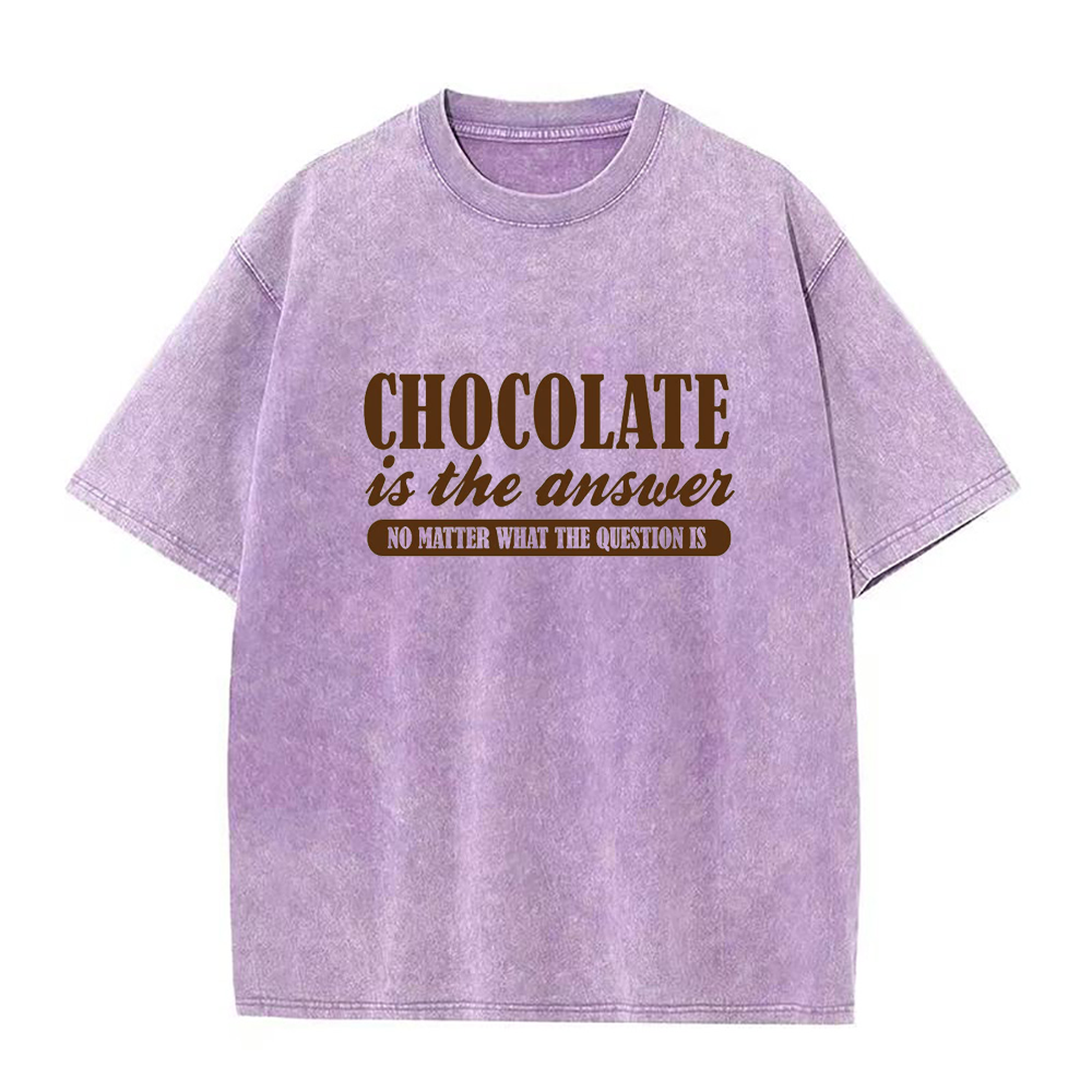 チョコレート・イズ・ザ・アンサー ユニセックスTシャツ
