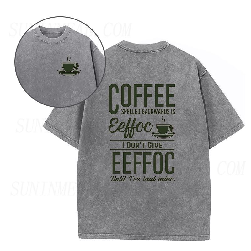 EEFFOC Coffee Spelled Backwards Unisex Tee