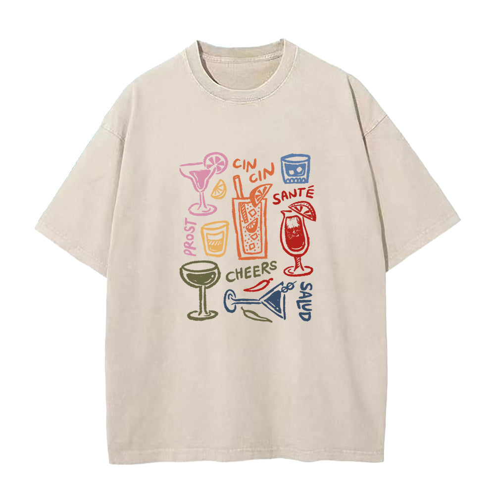 wine glasses drink Unisex Tee