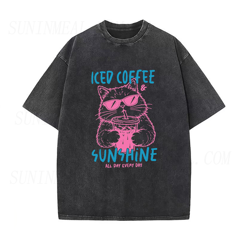 Iced Coffee & Sunshine All Day Every Day Unisex Tee