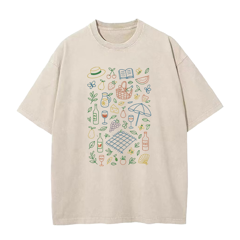 Colorful Wine Fruit Unisex Tee