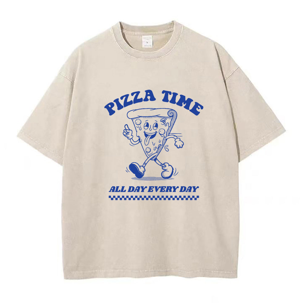 ピザタイム 毎日ユニセックスTシャツ