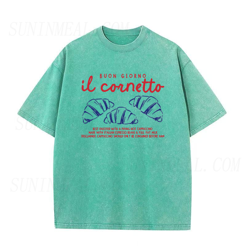 Buon Giorno Cornetto & Cappuccino Unisex Tee